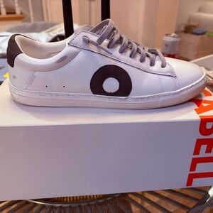 Oliver Cabell White Sneakers with Black Accents